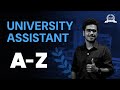 University Assistant Exam A Z Degree Prelims 2026