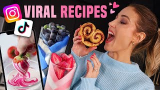 Testing Viral VALENTINE'S DAY RECIPES... what's worth making??