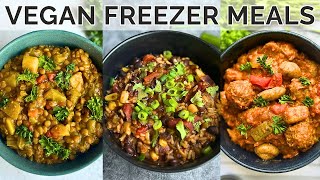3 EASY Summer Vegan FREEZER MEALS