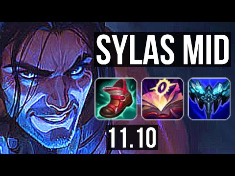 SYLAS vs CASSIOPEIA (MID) | Rank 3 Sylas, 9/2/6, Dominating, Rank 14 | EUW Challenger | v11.10