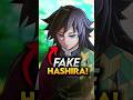 Why Giyu Tomioka Is Called The FAKE HASHIRA Demon Slayer Explained Demonslayer Shorts