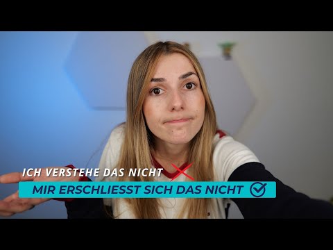 Ich verstehe es nicht  |  alle Alternativen von A1 bis C2