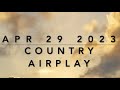 Billboard Top 60 Country Airplay Apr 29 2023