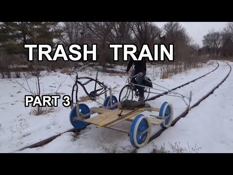 Building a Train Out of Trash - DIY Railbike Pt 3