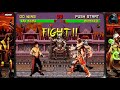 Mortal Kombat II Arcade Liu Kang Vs Kintaro Shao Kahn HD 1080p