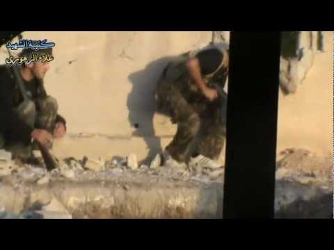 عملية تحرير حاجز المشفى الوطني في القصير من قبل كتيبة الشهيد علاء الزهوري