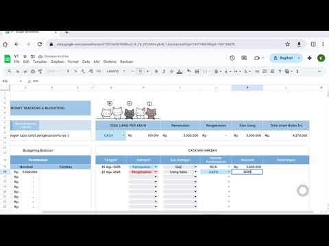 MONEY TRACKING & BUDGETING V1 (UPDATE)