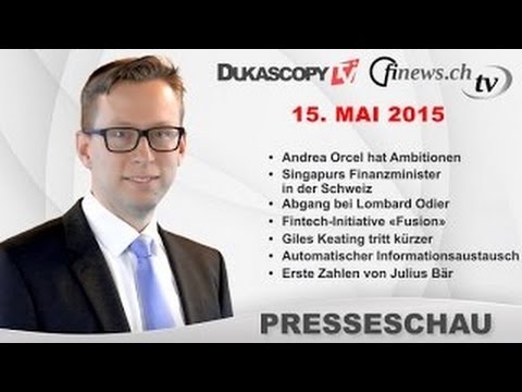 finews.ch-TV - Presseschau vom 15.05.2015