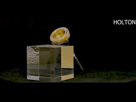 HOLTON cornet mouthpiece, silver and gold 24K plated image 7