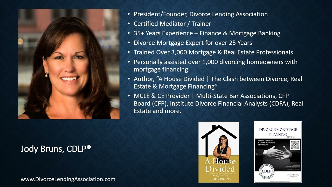 President and Founder Jody Bruns | Divorce Lending Association, LLC