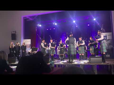 West Lothian Schools Pipe Band Freestyle at the Scottish Schools Pipe Band Championsgips