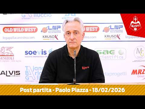 Legnano vs. San Vendemiano post-match | Paolo Piazza, February 18, 2026