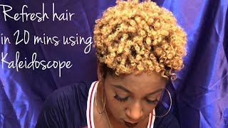 How To Style Tapered Natural Hair Using KALEIDOSCOPE | Refresh Natural Hair