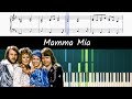 How to play piano part of Mamma Mia by A How to play piano part of Mamma Mia by A