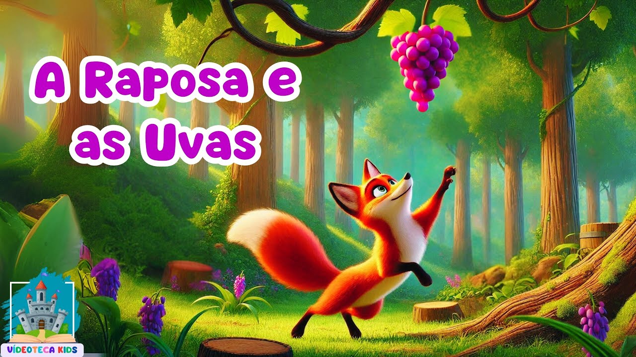 A RAPOSA E AS UVAS - História Infantil | #historiainfantilparadormir #fabulas #historiainfantil