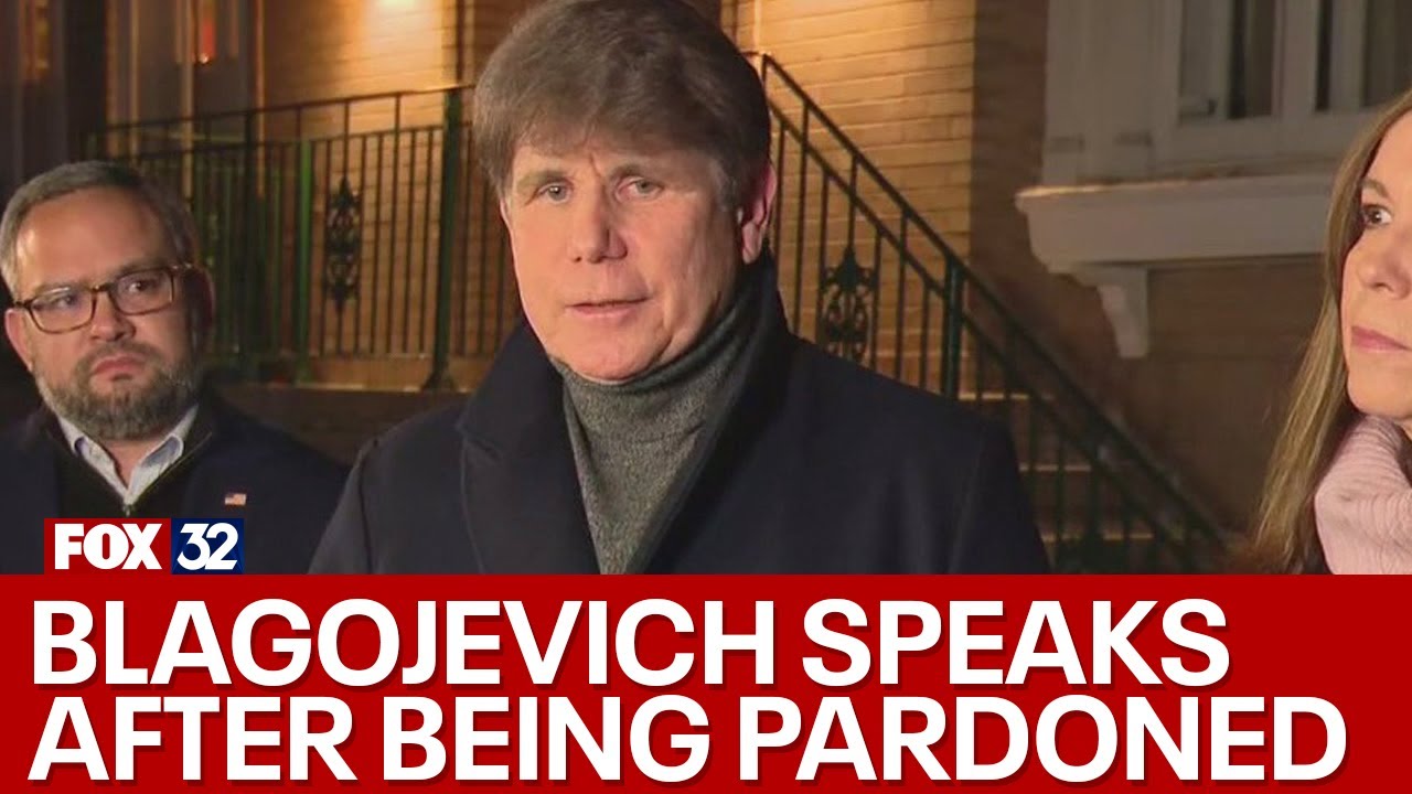 Ex-Illinois Gov. Blagojevich speaks after being pardoned by Trump