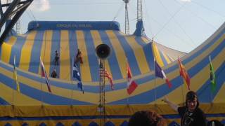 Cirque du Soleil KURIOS pre show on tent performance in Boston