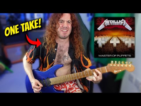 Playing The Entire MASTER OF PUPPETS Album In 1 TAKE Without Learning It