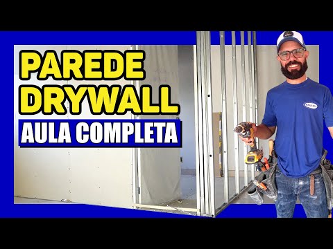 🔵COMO fazer PAREDE DE DRYWALL [PASSO A PASSO] completo - DIVISÓRIA DE GESSO ACARTONADO