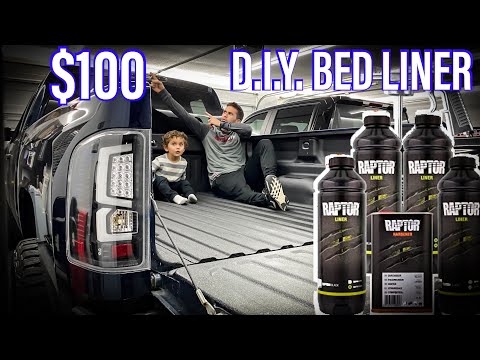 SOLID! The $100 DIY Spray In BED LINER - Raptor Liner *Epic Results