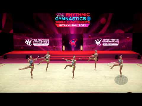 Japan (JPN) - 2021 Rhythmic Worlds, Kitakyushu (JPN) - Qualifications 3 Hoops + 2 Pairs Of Clubs