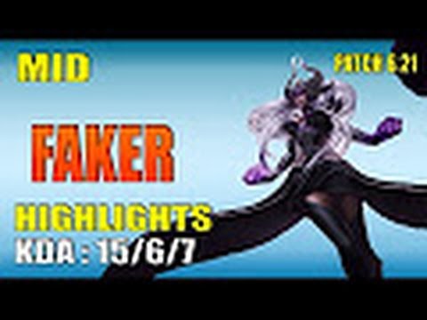 SKT Faker Syndra vs Vel | LOL  NA SoloQ -  Highlights 2016