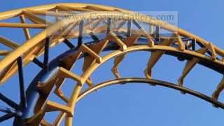 preview picture of video 'Diamond Back shuttle loop roller coaster at Frontier City'