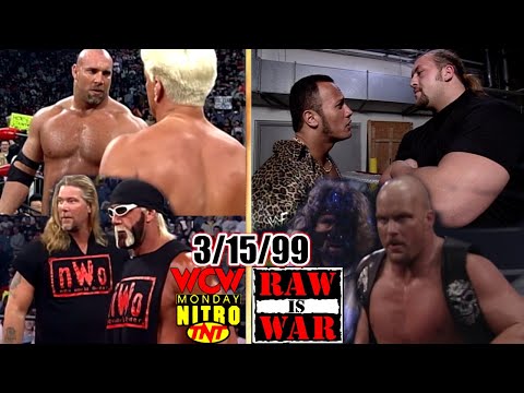 WWF RAW vs. WCW Nitro - March 15, 1999 Full Breakdown - Mega Star Power Tag Matches Head To Head