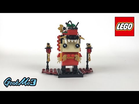 Vidéo LEGO BrickHeadz 40354 : Danseur Dragon