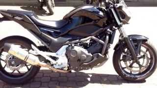 preview picture of video 'Honda NC 700 s Sound con marmitta LeoVince Evo II exhaust DB Killer (750 dct italiano TUNING sbk'