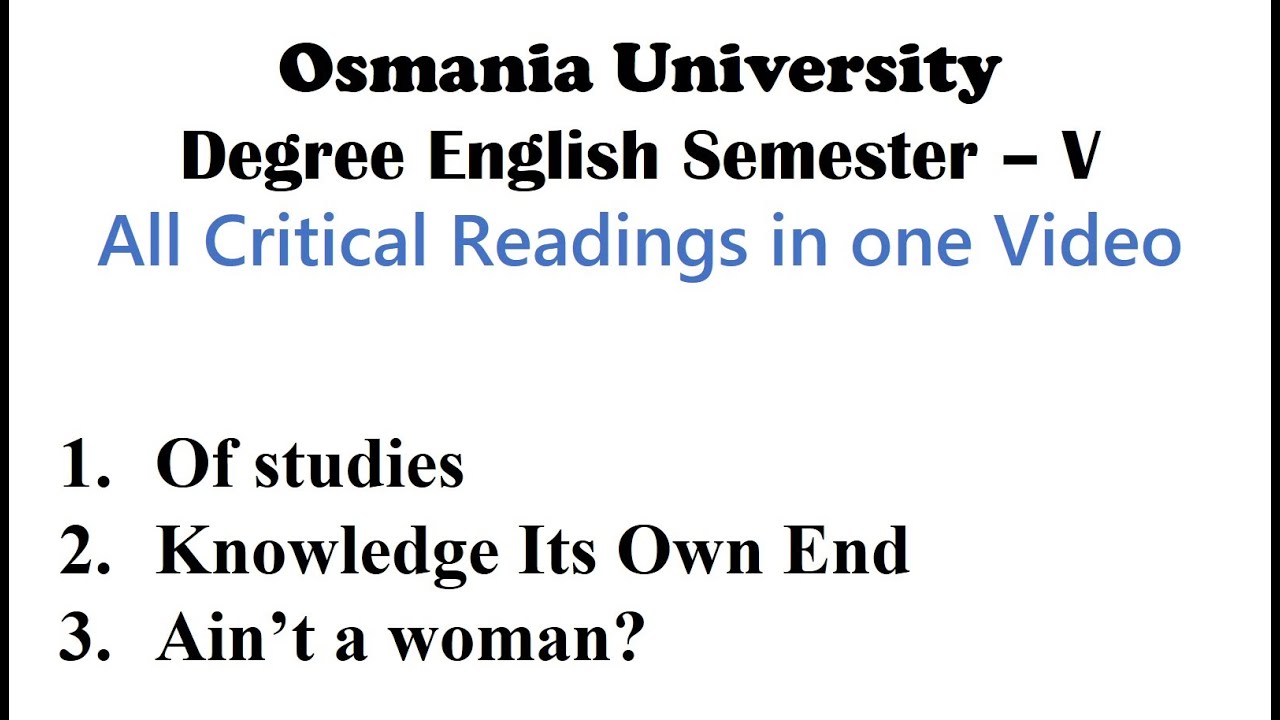 Criticla thinking All in one Sem5 english OU #sem5_eng_critical_thinking_educare