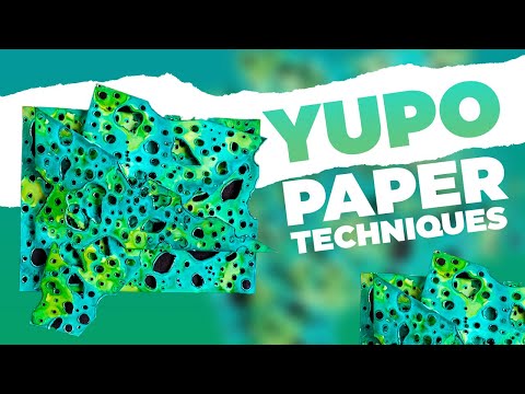 Yupo Paper Technique - Abstract Design using a Wood Burning Tool
