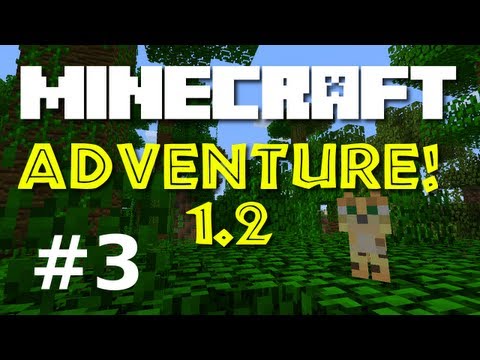Minecraft Adventure! E03 "Pet Kitten!"  (Minecraft 1.2 Game-play)