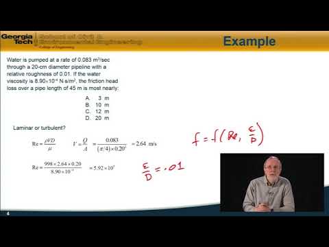 Flow in Pipes - Fundamentals of Engineering Exam Review