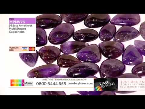 White Pearls and Square Earings for jewellery making JewelleryMaker LIVE 07/01/15