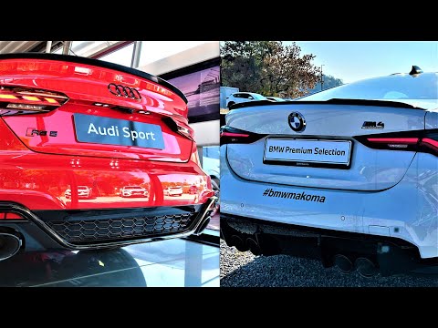 2022 BMW M4 Competition vs 2022 AUDI RS 5 Sportback Revs &  Bangs Comparison by Supergimm