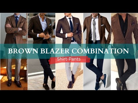 Brown Blazer Combination || Brown Blazer Matching...