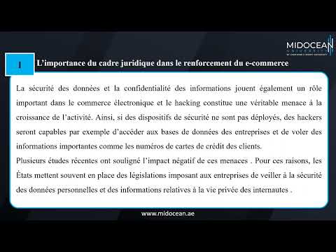 Commerce électronique le cours introductif Introduction au commerce électronique Midocean University