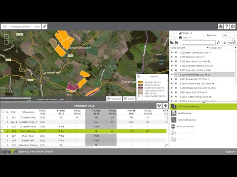 Schlagverwaltung in Agriport
