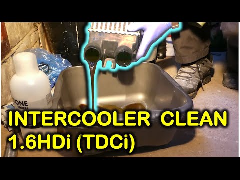 How to remove and clean the intercooler of 1.6HDi/TDCi...
