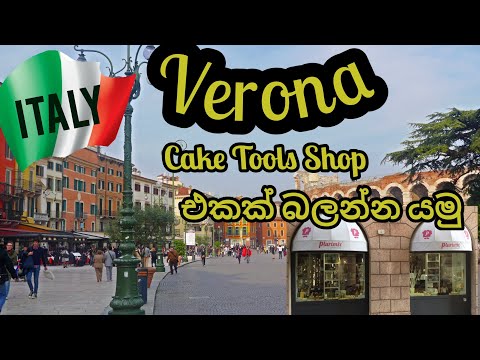 ඉතාලියේ වෙරෝනා Cake Tools shop එකක් බලන්න යමු  / Verona Cake Tools Shop - Plurimix