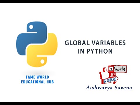 54 Global Variable In Python Python Programming