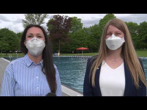 Die Münchner Freibadsaison ist eröffnet - Auftakt Schyrenbad