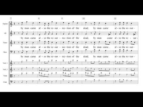 Messiah English 41 Since by man came Death Rehearsal Alto