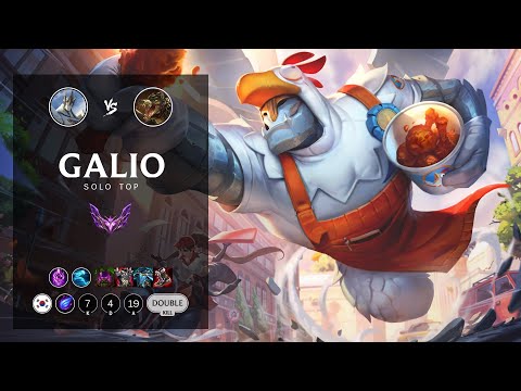 Galio Top vs Renekton - KR Master Patch 12.13
