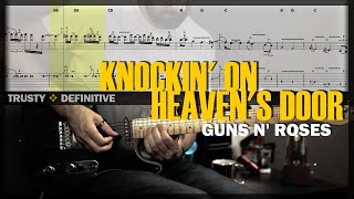 Knockin on Heaven's Door | Guitar Cover Tab | Guitar Solo Lesson | BT with Vocals 🎸 GUNS N' ROSES