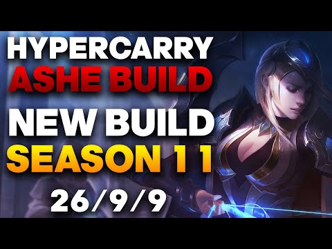 Vapora Dark Ashe ADC Gameplay - The Best Lategame Ashe Build | League of Legends