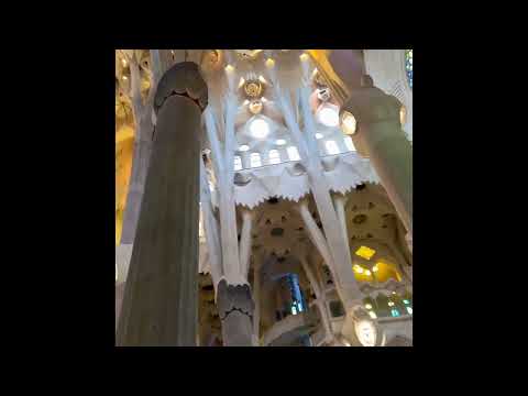 Inside view La sagrada familia Barcelona | unfinished masterpiece || Spain 🇪🇸