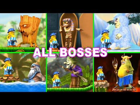 Incredible Jack All Bosses Jumping & Running (treetops, sand-filled tombs, icy caves, lava pits)