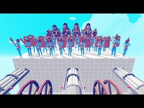GOD GATLING GUN vs EVERY 100x UNIT - Totally Accurate Battle Simulator TABS